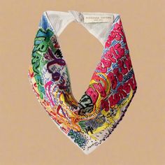 Walker Bandana Embroidered Bandana, Graffiti Culture, Bandana Style, Mignonne Gavigan, Bandana Styles, Scarf Necklace, Pre Fall Collection, Virtual Fashion, Fabric Beads