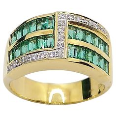 Diamond Ring Set, Emerald Diamond Ring, Gold Rings Fashion, Rings Fashion, Diamond Ring Settings, Pretty Rings, Emerald Diamond, High Jewelry, Human Rights