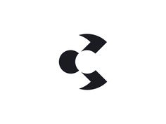 the letter c is made up of arrows and an upside down arrow in black on a white background