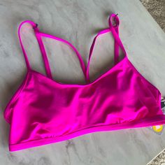 Go Gossip Hot Pink Swimsuit Bikini Top Size Large Hot Pink Size Large Brand New Worh Tags Great To Mix Match And Will Look Good With Black Or White Bottoms In Excellent Condition Never Worn From Smoke Free / Pet Free Home. Feel Free To Ask Questions Or Make Offers. Bundle Shipping Available Underwire Swimwear For Summer Workout, Pink Stretch Swimwear With Straps, Pink Stretch Swimwear With Spaghetti Straps, Pink Spaghetti Strap Stretch Swimwear, Pink Stretch Spaghetti Straps Swimwear, Pink Spaghetti Straps Swimwear, Pink Fitted Swimwear With Straps, Fitted Pink Swimwear With Straps, Swimwear With Built-in Bra For Workout