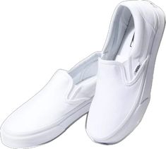 Vans White Slip-on Sneakers With Rubber Sole, White Vans Slip-on Sneakers With Rubber Sole, White Casual Vans Slip-on Sneakers, White Slip-on Vans Sneakers, White Vans Slip-on Skate Shoes, White Slip-on Vans Skate Shoes, White Slip-on Canvas Shoes For School, White Vans Slip-ons For Streetwear, White Low-top Vans Slip-ons