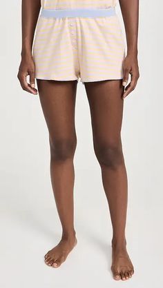 Cozyland by Morgan Lane Tate Shorts | Shopbop Summer Loungewear Bottoms With Contrast Trim, Stretch Bottoms With Contrast Trim For Loungewear, Contrast Trim Loungewear Bottoms Short Length, Comfortable Cotton Bottoms For Daywear, Casual Summer Shorts With Contrast Trim, Casual Bottoms With Contrast Trim And Short Length, Casual Shorts With Contrast Trim For Summer, Casual Short Length Bottoms With Contrast Trim, Spring Casual Bottoms With Contrast Stripes