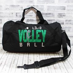 This Duffel Bags item is sold by DragonsGear. Ships from Nokesville, VA. Listed on Nov 16, 2023 Black Bags For Sports With School Spirit Style, Black Sports Bag With Letter Print, Black Sports Bags With Letter Print, Black School Spirit Bag For College, Cheerleading Bags, Volleyball Stuff, Cheer Bag, Personalized Bags, Go Bags