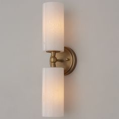 two light bathroom fixture with frosted glass shades