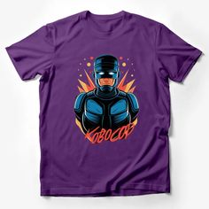 RoboCop Inspired T-Shirt, Vintage Sci-Fi Hero Graphic Tee, Retro Movie Fan Apparel, Gift for Movie Lovers Male T-Shirt Custom graphic T-Shirt.Customize your color