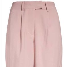 Na-Kd Pink Tailored Bermuda Short With Front Pleat. The Size Is Eu 46, Which Would Technically Be Around A Size 16-18 Us But Fits This Piece Fits More Like A 14). 11” Inseam. Waist 36” Knee-length Pink Bottoms For Workwear, Pink Knee-length Bottoms For Workwear, Pink Knee-length Bottoms For Work, Bermuda Short, Tailored Shorts, Na Kd, Bermuda Shorts, Size 16, Womens Shorts