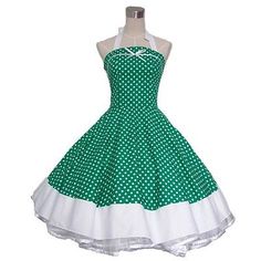 Vintage-50s-60s-Swing-Retro-Rockabilly-Dress-Polka-Dot-Print-Floral-Party-Dress Retro Summer Dresses For Retro-themed Events, Summer Retro Dresses For Retro-themed Events, 1950s Style Dresses For Retro-themed Spring Events, Spring Pinup Dress For Retro-themed Events, Spring Retro-themed Pinup Dresses, 1950s Style Polka Dot Dress For Retro-themed Events, 1950s Style Vintage Dress For Retro-themed Spring Events, Summer Rockabilly Dresses For Retro-themed Events, 1950s Style Vintage Dress For Spring Retro Events