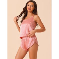 This style of lounge sets is easy to put on or take off, giving you a light and simple dressing experience, keeping you nice and comfortable all day. Top: Cami crop tops features tie back and adjustable spaghetti strap. Bottom: shorts featured elastic waist. The soft pajamas set for women is smooth, lightweight, breathable and comfortable to wear.This pajama set is casual and classy, even if a guest visits suddenly, you won't feel embarrassed, make your home life more convenient. The pajama sets Sleeveless Summer Lounging Sets, Sleeveless Camisole For Pajama Party, Solid Sleeveless Camisole For Pajama Party, Sleeveless Short Set For Summer Loungewear, Sleeveless Solid Color Sleepwear For Pajama Party, Sleeveless Summer Relaxation Sets, Summer Sleeveless Relaxation Sets, Sleeveless Summer Night Sets, Sleeveless Summer Night Outfit Sets