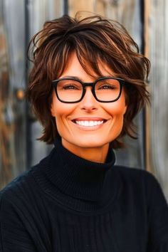 Women Hairstyles For Short Hair, Medium Shag For Thick Hair, Short Haircuts For Wavy Hair Over 50, Hair Cuts Women Short, Short Hairstyles For Thick Curly Hair, Short Haircuts For Women With Glasses, Short Hair For Over 50, Short Hair Older Women Over 50 Simple, Short Choppy Hairstyle Women