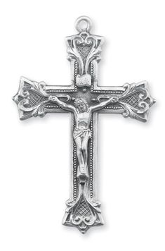 the crucifix is shown on a white background