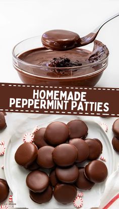 Peppermint Patties are a creamy peppermint-flavored filling coated with melted semi-sweet chocolate for a burst of mint chocolate flavor in every bite!