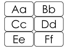 the letters and numbers are arranged in black and white, with each letter on it's own side