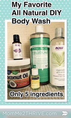 Diy Lotion, Oil Body Wash