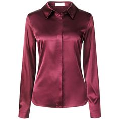 Keep your look professional and stylish in this satin shirt from Hobemty. This satin shirt can be a perfect addition to almost any outfit from formal to daily wear, great for work, meetings, office, work, casual, daily dressing, etc. Pair it with pencil skirts or suit pants for an elegant office look. Comfortable and versatile, this satin shirt can be perfect on its own or as a layer under a blazer. Fall Satin Shirt With Button Closure, Solid Collared Shirt For Night Out, Collared Shirt For Night Out, Sleek Satin Button-up Blouse, Sleek Satin Blouse With Button Closure, Collared Satin Blouse With Button Closure, Satin Shirt With Button Closure For Office, Semi-formal Satin Top With Button Closure, Classic Satin Blouse For Night Out