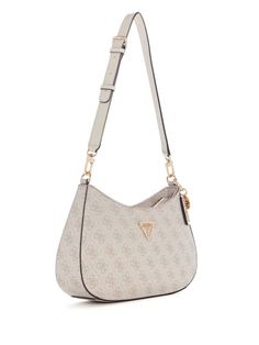 Noelle Quattro G Shoulder Bag Guess Noelle Bag, Shoulder Bags Aesthetic, Bag Guess, Classy Purses, Guess Shoulder Bag, White Shoulder Bags, My Style Bags, Guess Bag, Jeans Bags