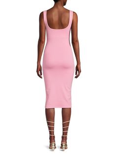 Please Note: Customer Feedback Suggests This Item Runs Small. Consider Ordering A Size Up. Square Neckline Sleeveless Pullover Style 47% Rayon, 47% Cotton & 6% Spandex Hand Wash Imported. Womens - W Trend Separates > Saks Off 5th. Lea & Viola. Color: Pink. Size: M. Pink Sleeveless Elastane Mini Dress, Pink Stretch Sleeveless Bodycon Dress, Flattering Sleeveless Stretch Bodycon Dress, Sleeveless Stretch Seamless Dress, Chic Stretch Sleeveless Dress With Scoop Neck, Sleeveless Elastane Bodycon Dress For Spring, Chic Sleeveless Scoop Neck Stretch Dress, Stretch Sleeveless Elastane Bodycon Dress, Sleeveless Seamless Bodycon Dress For Summer