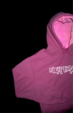 NEW O.G Pink Nightmare logo hoodie. Our cotton hoodie is lined with versatile hot pink reflective fabric. The reflective logo design features a collection of hands reaching dreams/goals. Perfect for lounging, activewear, events, and meetings. Stay warm, stay fly, you're their worst Nightmare. Pink Hip Hop Hoodie For Winter, Pink Hooded Hip Hop Sweatshirt, Trendy Pink Sports Hoodie, Trendy Pink Hoodie For Sports, Pink Logo Print Sweatshirt For Streetwear, Pink Hip Hop Sweatshirt With Drawstring Hood, Pink Winter Hoodie With Logo Print, Winter Pink Hoodie With Logo Print, Urban Pink Hoodie For Streetwear