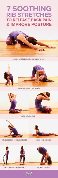 Rib Stretches, Bolesti Chrbta, Back Stretches For Pain, Sup Yoga, Relieve Back Pain, Back Pain Exercises