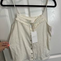 Soft Joie Sz Large New With Tags. Very Boho Soft Comfortable Styling. Retail Is Approximate. No Returns For Style/Size. Thanks For Shopping By.! Cream Camisole With Adjustable Straps For Spring, White Camisole With Tie Straps, White Sleeveless Top With Tie Straps, White Tops With Adjustable Straps For Day Out, Summer White Camisole With Tie Straps, White Camisole With Tie Straps For Summer, White Camisole With Adjustable Straps For Day Out, White Camisole With Tie Straps For Day Out, White Tie-strap Camisole For Summer