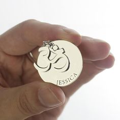 Om Disc Yoga Name Necklace Sterling Silver - Get inner peace and tranquility when you wear our Om Disc Name Necklace . This beautiful yoga necklace comes with an om charm and an engraved disc. Choose one of our proposed words, or engrave any name or word you want on this om necklace. Need a good gift for someone into yoga and empowerment? This om pendant necklace is the perfect choice. Item specifics: Style Name Necklace/Love Necklace Pendant Size 2.5cm/1" Hook Single Hook Material Sterling Silv Personalized Symbolic Jewelry For Meditation, Om Necklace, Om Charm, Om Pendant, Yoga Necklace, Beautiful Yoga, Love Necklace, Necklace Sterling Silver, Name Necklace