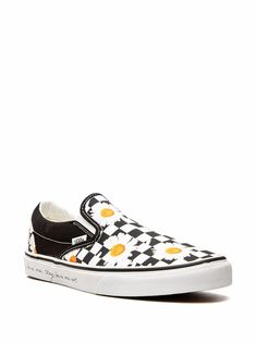 Vans Classic Slip-On Sneakers - Farfetch Text Print, Men's Vans, Vans Shop, Vans Classic, Side Panels, Vans Authentic Sneaker, Vans Classic Slip On Sneaker, Print Logo, Slip On Sneakers