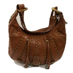 Isabella Fiore Leather Satchel Studded Handbag Camel ShoulderBag. Sequin Handbag, Mulberry Handbags, Studded Handbag, Pear Shaped Engagement Rings, Black Leather Satchel, Satchel Tote Bag, Leather Satchel Bag, Satchel Tote, Tote Bag Purse