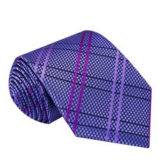 Purple Plaid Tie