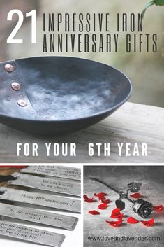 an anniversary gift for the 21st year with red rose petals in a bowl and spoons