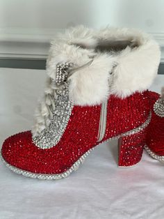 Rhinestone Fashion Boots - 5 / Send boots