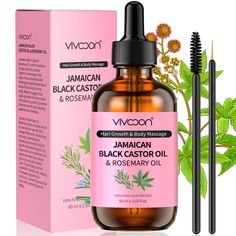 PRICES MAY VARY. 【 100% PURE & NATURAL BLACK CASTOR OIl 】 - Experience the transformation of your hair and skin with Vivccon Jamaican Black Castor Oil & Rosemary Oil. Our product features organic Black Castor Oil sourced from Jamaica, ensuring a natural and organic hair care solution that you can trust for your beauty needs. Hexane free, 100% Authentic. 【 STIMULATE HAIR GROWTH 】 - Achieve longer and thicker hair naturally and quickly while reducing hair loss. Vivccon Jamaican Castor Oil and Rose Castor Oil And Peppermint Oil Hair Growth, Jamaican Mango And Lime Black Castor Oil, Jamacian Black Castor Oil Hair Growth Before And After, Thicker Hair Naturally, Jamaican Black Castor Oil Shampoo, Pure Castor Oil, Jamaican Castor Oil, Castor Oil For Hair Growth, Make Hair Grow