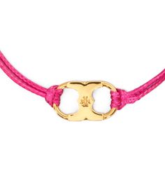 Directly from Tory Burch - This bracelet was created in collaboration with the Tory Burch Foundation to encourage women to embrace ambition. Made of silk in multiple colors, it's detailed with our signature Gemini Link charm. 100% of all net proceeds benefit the Foundation, which empowers women and entrepreneurs. Tory Burch Official Site. Adjustable Clasp Friendship Bracelets As Gift, Adjustable Cord Bracelet For Everyday Wear, Adjustable Braided Bracelets With Sliding Knot, Designer Bracelets, Women Entrepreneurs, The Embrace, Women Encouragement, Designer Jewelry, Bracelet Designs