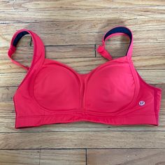 Lululemon Red Sports Bra. Size 4. Never Worn, No Rips Or Stains. Red Moisture-wicking Sports Bra For Light Exercise, Red Athleisure Sports Bra For Light Exercise, Red Athleisure Sports Bra For Running, Red Sports Bra With Light Support For Workout, Red Casual Sports Bra For Running, Red Sports Bra For Running, Red Functional Sports Bra With Go-dry, Red Go-dry Sports Bra For Workout, Red Sports Bra For Workout