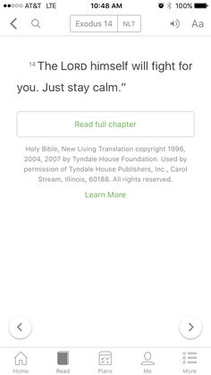 an iphone screen showing the bible app on it's display, with text below