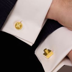 Originally designed in the 1930s, the Nut & Bolt Cufflinks are as modern today as when they were first created. Stylish yet irreverent, they are a charming staple for every gentleman’s wardrobe. • 18k yellow gold Upon purchase, a Verdura sales executive will contact you regarding the details of your order. If you wish to discuss before purchasing, please email info@verdura.com or call (212) 758-3388 between 10:00am - 5:00pm, Monday-Friday (EST). Designer White Gold Cufflinks For Formal Occasions, Designer Polished Cufflinks For Business, Designer Cufflinks For Business, Luxury Screw Back Cufflinks, Designer Gold Cufflinks For Business, Elegant Yellow Gold Cufflinks With Screw Back, White Gold Cufflinks With Polished Finish For Formal Occasions, Designer Gold Cufflinks With Polished Finish, Hallmarked Yellow Gold Cufflinks For Formal Occasions