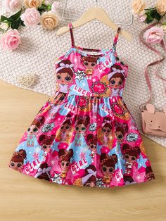 Girls Figure, Shein Kids, Barbie Movies, Toddler Girl Outfits, Looks Vintage, Trendy Tops, Cami Dress, Girls Clothing, Toddler Girls