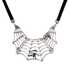 PRICES MAY VARY. Title: LUX ACCESSORIES Halloween Burnished Silver Tone Spider Web Statement Black Choker Necklace. Product Type: Departments > Women > Jewelry > Necklaces > Chokers Spider Web Chain, Black Choker Necklace, Black Rope, Tie Gifts, Black Choker, Halloween Accessories, Party Accessories, Spider Web, Tassel Necklace