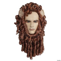 Wig with mane has long ringlets under the chin and a curly crown with ears on top! Your own face peers through the front. Just add your own makeup for a great Lion look! Synthetic wig fits most adults. Majestic Lion, Halloween Express, Costume Parties, Costume Wigs, Costume Shop, Synthetic Wig, Synthetic Wigs, Fantasy Creatures, Costume Party