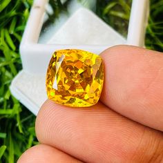 Welcome To, MAKKAHGEMS New Arrival  Yellow Sapphire High Quality Beautiful Gemstone Ring Size Gemstone Size-12x12x8MM carat-16.75(and extra gift) Type Of Gemstone  :  Yellow Sapphire Gemstone Gemstone   :    Yellow sapphire Total Carat  :  16.75 Length  : 12MM Width  :   12MM Depth  :  8MM Shape  :  cushion Shape Cut Grade : Excellent Handling Time : 1-2 Working Days Natural / Lab Created : Lab Created Thankyou For Visit My Shop Diamond Cut Cubic Zirconia Gemstones For Gifts, Cubic Zirconia Diamond Cut Gemstones For Gift, Yellow Gemstones With Accent Stones For Gifts, Citrine Gemstones With Accent Stones For Gift, Classic Yellow Gemstones For Gift, Yellow Gemstones As A Gift, Classic Faceted Gemstones As Gifts, Classic Faceted Gemstones For Gift, Classic Large Stone Gemstone As Gift