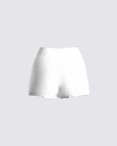 Little biker shorts to keep your best ass-ets locked in place 😏 Constructed from jersey fabric, featuring an elastic waistband - these basic shorts are perfect for wearing on their own or underneath 🤍 White Cycling Shorts, Basic Stretch Bottoms With Built-in Shorts, Solid Color Shorts With Built-in Shorts, Solid Bermuda Shorts With Built-in Shorts, White High-waisted Athletic Shorts With Built-in Shorts, Workout Skort With Wide Waistband, Trendy Stretch High-waisted Skort, Solid Color Athletic Shorts With Wide Waistband, Solid Color Mid-thigh Athletic Shorts With Wide Waistband