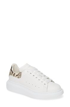 Women's Alexander Mcqueen Sneaker, Size 9.5US / 39.5EU - White Alexander Mcqueen Oversized Sneaker, Studded Loafers, Alexander Mcqueen Sneakers, Mcqueen Sneakers, Womens Waterproof Boots, Ugg Classic Short, Top Sneakers Women, Hiking Boots Women, Strap Sandals Women