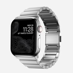 Built from high-grade stainless steel and an advanced Diamond-Like Carbon coating, this band is engineered to give you the confidence and durability of a classic metal link bracelet. Apple Watch 1, Apple Watch 42mm, Bracelet Apple Watch, Horween Leather, High End Watches, Apple Watch Bands Leather, Classic Metal, Classic Watches, Apple Watch Strap