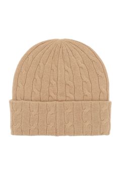 Polo Ralph Lauren beanie hat made from a soft blend of wool and cashmere, featuring a cable-knit design and iconic contrasting embroidered pony on the turned-up edge. One size fits all. Size Info STANDARD Color Detail Beige Made In China Material 90%WO 10%WS Season One fall Season Two winter Product accessories Brand Polo Ralph Lauren Size And Fit Accessory Length = 56 cm, Ralph Lauren Beanie, Ralph Lauren Cable Knit, Trench Dress, Crossbody Tote Bag, Moon Boots, Wool Beanie, Ermanno Scervino, Equestrian Style, Pant Shirt