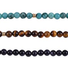 "Shop for the Signature Color Shop Tiger Eye & Jasper Bracelets by Bead Landing™ at Michaels. You'll love the versatility of these 3 chic tiger eye and jasper bracelets by Bead Landing. You'll love the versatility of these 3 chic tiger eye and jasper bracelets by Bead Landing. They'll pair perfectly with a flowy linen summer dress. Enhance your look with matching accessories for a complete ensemble. Details: Purple, turquoise, and brown 7.5\" (19 cm) bracelet diameter Includes 3 bracelets Tiger Everyday Round Beaded Bracelets With 108 Beads, Linen Summer Dress, Bead Landing, Linen Summer, Jasper Bracelet, Summer Linen Dresses, Purple Turquoise, Fine Jewelry Bracelets, Matching Accessories