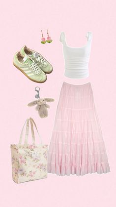 Kawaii Outfit Ideas, Tiktok Outfits, Fluttershy, Really Cute Outfits, Fancy Outfits, Summer Fashion Outfits, Girly Fashion, Cute Skirts, Girly Outfits