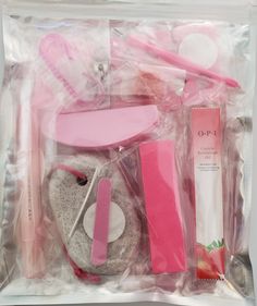 JR Mani-Pedi Nail Care Kit - Manicure-Pedicure DIY Kit - Pink Mani-Pedi NC Kit Includes: ~1-Nail File ~1-Cuticle Pusher ~1-Nail Brush ~1-Pumice Stone ~1-Nail Clippers ~1-Nail Buffer Block ~1-Moon File ~1-Sugar Scrub Cube ~1-Toe Separator ~1-Cuticle Oil ~1-Nail Polish Remover Pen ~10-Nail Dry Wipes ~1-Pouch (8x10) ~1-Organza Bag ~1-Content List No refunds or exchanges on Kits. After Care Nail Kits, Nail Care Kit For Clients, Babysitting Aesthetic, Pedicure Diy, Nail Care Kit, Nail Buffer Block, Nail Polish Gift, Diy Pedicure, Kit Manicure