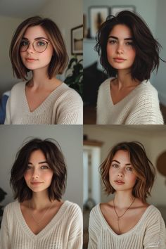 11 Short Wavy Bob Haircuts Trending in 2024 – StyleBliss Scandi Bob Haircut, Medium Lob Haircut With Layers, Wavy Hair With Highlights, Short Wavy Bobs, Wavy Highlights, Boyfriend Bob, Edgy Bob Hairstyles, Bob 2024, Short Wavy Bob Haircuts