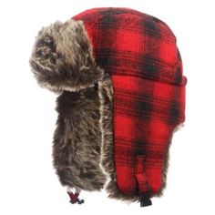 Tough Duck Plaid Aviator Hat Man Cold, Aviator Hat, Tractor Supply, Aviator Style, Cold Weather Accessories, Ear Warmers, Check Pattern, Fur Trim, Caps Hats