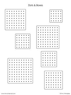 four dots and boxes worksheet