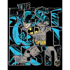 an image of the best batman fest poster in black and blue colors on a black background