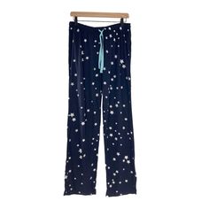 Cozy Zoe Star Print Drawstring Sleep Pants Pajama Blue Navy Nordstrom 55 Cotton/45 Rayon Pal5100 Blue Wide Leg Sleepwear For Pajama Party, Blue Sleepwear With Elastic Waistband For Pajama Party, Blue Sleep Bottoms, Blue Sleepwear Long Pants For Pajama Party, Blue Sleepwear For Pajama Party, Casual Sleepwear For Pajama Party With Star Print, Casual Sleepwear With Star Print For Pajama Party, Casual Star Print Sleepwear For Loungewear, Casual Star Print Loungewear Bottoms